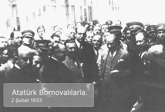 Atatürk Bornova 11 Nisan 1934