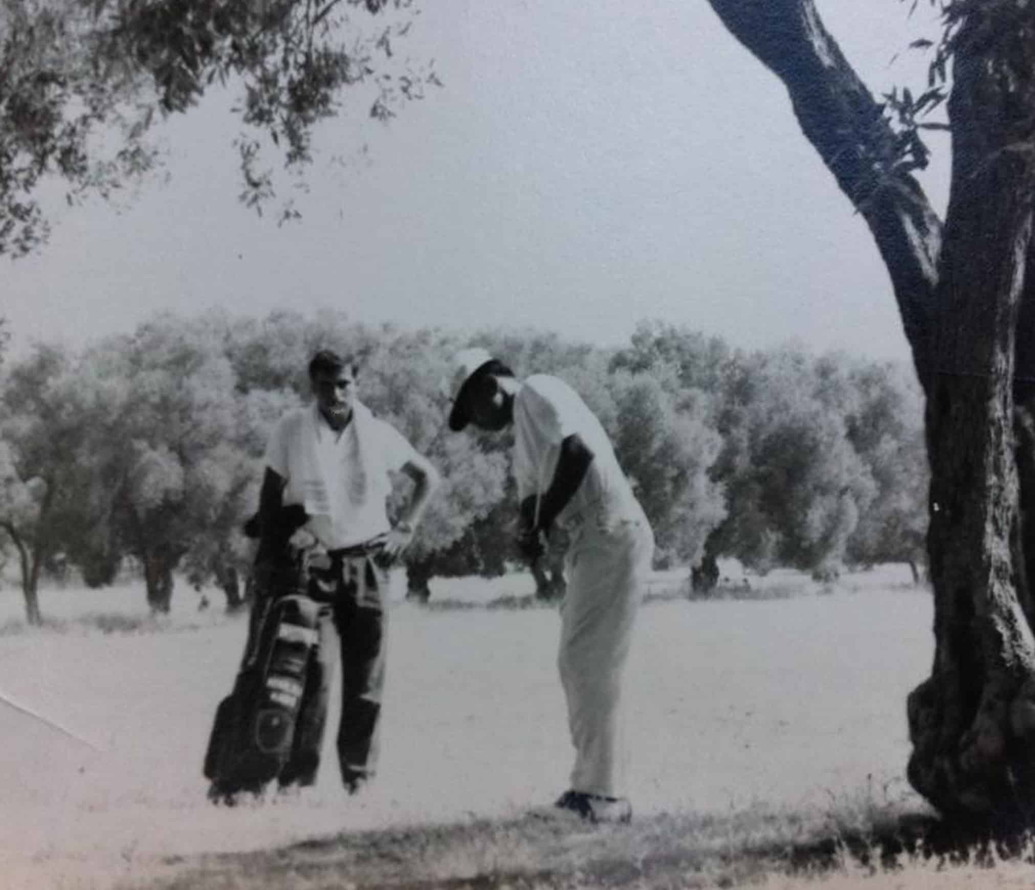 Bornova golf sahasında oyuncular